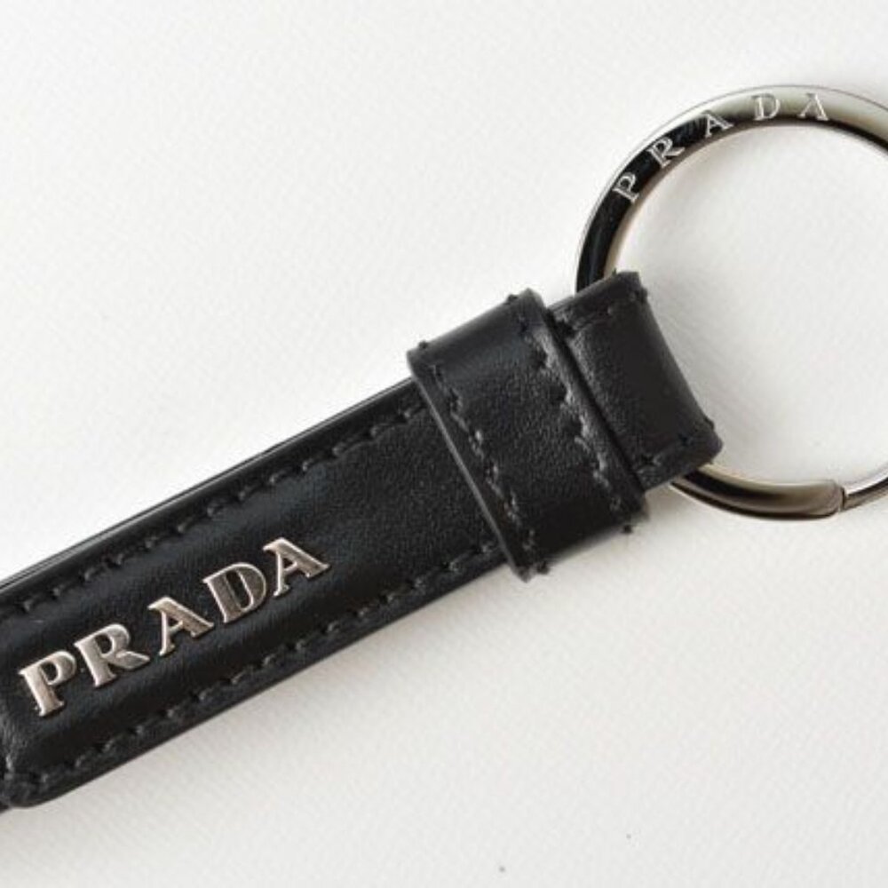 Prada Key Ring Key Holder 2 Pp154 070 F0002 Black - Picture 3 of 4